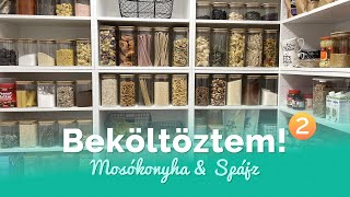 Beköltöztem! - 2. rész 🏡❤️ // Spájz - Mosókonyha //