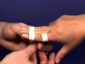 How to tape a finger based sports injury