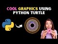 Python Turtle Graphics | Doughnut Shape Drawing | Python Turtle Coding Video |