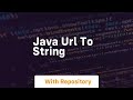 java url to string