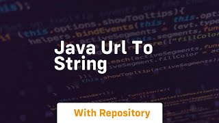 java url to string