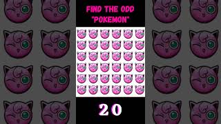 FIND THE ODD EMOJI OUT 🔍 | POKEMON GAME PUZZLE | #pokemon #pokemongame