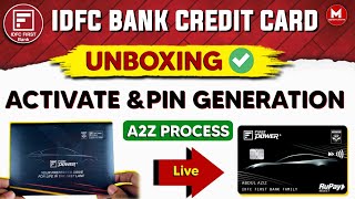 IDFC Bank Power Plus Credit Card Unboxing । IDFC First Bank Credit Card Activate Kaise Kare