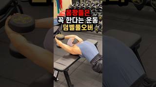 몸짱들은 꼭 한다는 운동 “덤벨풀오버”