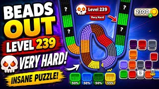 Beads Out Level 239 🔥 VERY HARD Full Walkthrough Solution