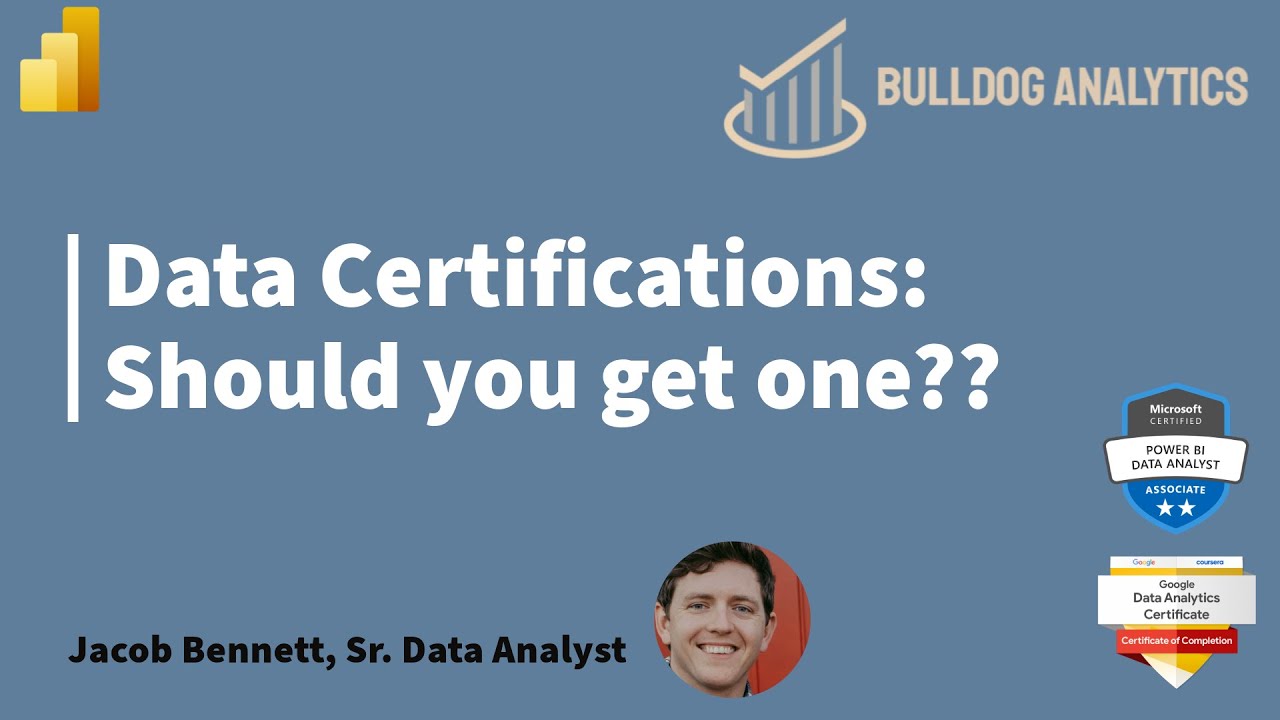 Data Analytics Certifications... Worth It?? - YouTube