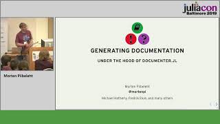 Generating Documentation: Under the Hood of Documenter.jl | Morten Piibeleht | JuliaCon 2019