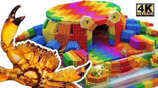 DIY - How To Build Swimming Pool, Crab House From Magnetic Balls (Satisfying) | Magnet World Series