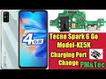 Tecno Spark 6 Go Charging port Replacement Fake Charging ! All Tecno Phone Solution !