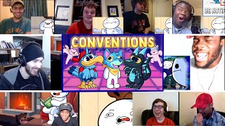 Conventions (I miss them) By TheOdd1Out REACTIONS MASHUP