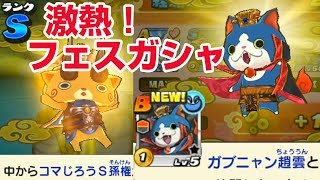 フェスガシャ コマさんS孫策 コマじろうS孫権登場！国盗り戦シーズン7【妖怪三国志 国盗りウォーズ】