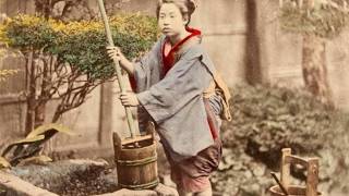 歴史秘話　無名の老人は水を掘り当てた　亀有香取神社　100年前の日本人の写真　The Japan you don't know. An unknown old man dug up water.