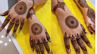 Holi Special Gol Tikki Mehndi Design | Arabic Flower Mehendi Design | Easy Bridal Mehndi Design