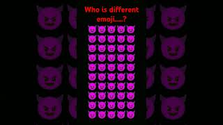 Who is the different emoji....?#quiz #emoji #emojichallenge #findtheoddemojiquize #trending #shorts