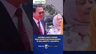 Momen Ahok Hadiri Penyambutan Pramono-Rano di Balai Kota Jakarta #Shorts