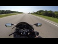 CROTCH ROCKET OVERTAKES 6 CARS @150MPH...ONE TRIES TO BLOCK!!!