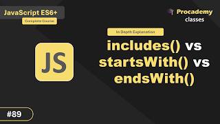 JavaScript Substring Secrets: includes, startsWith, & endsWith Explained (#89)