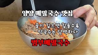 양양 메밀국수 골이 깊으면 깊을수록 담백하다