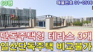 일산복층빌라 분양 60평 대화역세권 초대형 테라스 3개 일산단독주택 비교불가