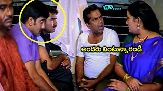 Tarun And Rajeev Kanakala And Brahmanandam Ultimate Train Comedy Scene | Ninne Istapaddanu | TC