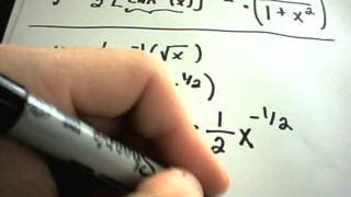 Derivatives involving Inverse Trigonometric Functions