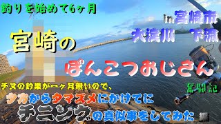 【釣り】初級者アングラー　梅雨の晴れ間にチニングしてみた（大淀川下流編）