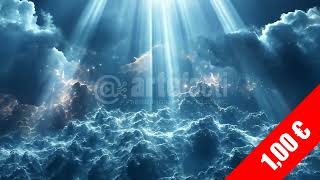 Heavenly Sunbeams Through Clouds | HD 1080p Stock Footage