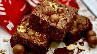 These delicious Malteser Fudge Brownies are a 100% winner and super easy to make!