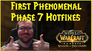 Season of Discovery: First Phenomenal Phase 7 Hotfixes