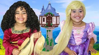 Disney Tangled Rapunzel and Mother Gothel Makeup Halloween Costumes and Toys