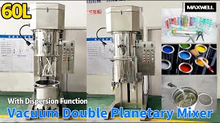 Unveiling the 60L Vacuum Double Planetary Mixer with Dispersion Function