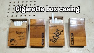 Membuat Kotak Rokok yang Istimewa dari Kayu Limbah || Casing Kotak Rokok