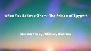 When You Believe  - Mariah Carey, Whitney Houston [Lyric Music] 🍂