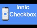 Ionic [CSS Components] - Checkbox