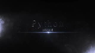 Python - atexit