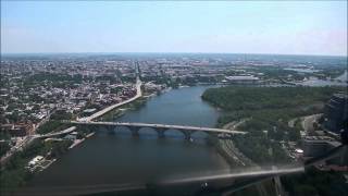 River visual runway 19 . Washington DC - KDCA  pilot view