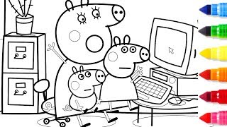 Peppa Pig Mummy Computer Coloring Pages