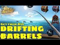 Sea of Conquest: Pirate War - Drifting Barrels.  Get all the golden barrels