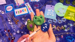 ASMR Handmade Fidgets Show and Tell (Whispered, Tracing)