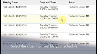 How to Search and Enroll in Classes