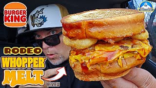 Burger King® Rodeo Whopper Melt Review! 🍔👑🤠🫠 | BK Whopper Melts Are BACK! | theendorsement