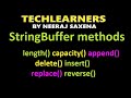 StringBuffer class in java | methods in Stringbuffer class java