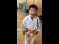 城山幼稚園　空手挨拶訓練🥋