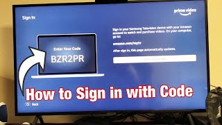 How to Sign In Amazon Prime Video Account from Smart TV (Enter Your Code Where?)