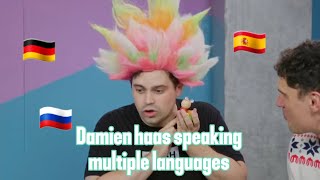 Damien Haas speaking different languages ft. Shayne and Courtney