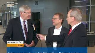 Bundestag: Interview mit Karl Schiewerling und Markus Kurth zur Flexi-Rente am 29.09.2016