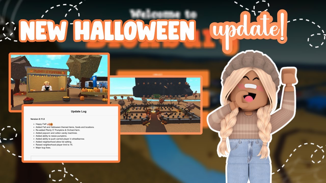 NEW Bloxburg HALLOWEEN UPDATE!! *COTTON CANDY & NEW FOOD!?* | WITH ...