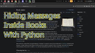 Make a Book Cipher From Any Book With Python