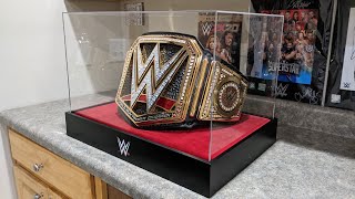 WWE CHAMPIONSHIP TITLE DELUXE DISPLAY CASE \u0026 STAND