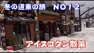 アイヌコタン散策　冬の道東の旅NO12